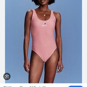 Old Navy x Disney© Minnie Mouse Gingham One-Piece Swimsuit NWT size XS